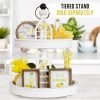 Goodsright Decor The Ultimate Farmhouse Tiered Tray Decor Set - Beautiful Year Round Seasonal & Fall Holiday Decoration Bundle - The Perfect Lemon and Summer Centerpiece Design for Home & Kitchen Decor