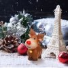 Goodsright Decor 5 Pcs Mini Reindeer Statue Cartoon Antler Deer Elk Pattern Figurine Animal Cake Topper Desktop Decorative Ornaments for Children Kids Style 1