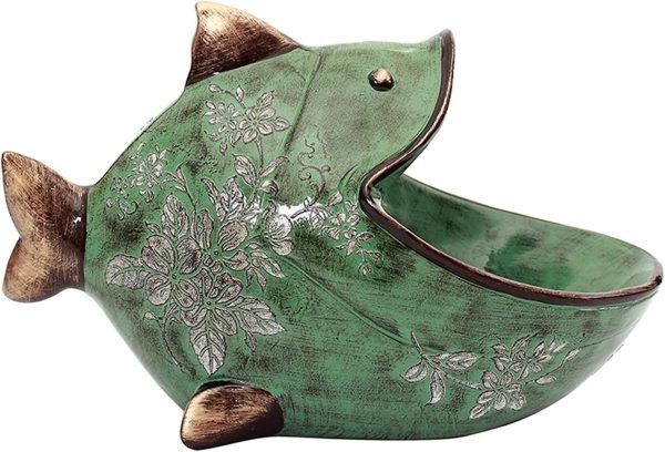 Goodsright Decor Big Mouth Frog Storage Box, Porch Storage Decoration, Statue Sculpture, Key Candy Container, Home Table Decoration, Animals Statue, Green Frog