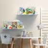 Goodsright Decor Cloud-Shaped Clear Acrylic Floating Shelves XL 2-Pack for Toys, Ornaments, Essential Oils & More, 12.7" L x 4.7" W x 5.5" H Spacious Room Decoration Display for Kids Room, Bathroom & Bedroom