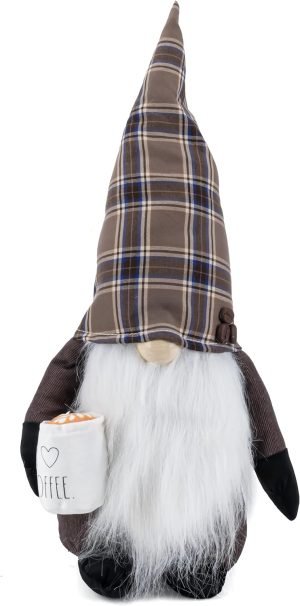 Goodsright Decor Kitchen Gnome - Home Decor Decorations - Scandinavian/Swedish/Nordic Tomte Nisse Plush Figurine - 19" Elf with Beard Ornament for Shelf, Table, Desk D??cor