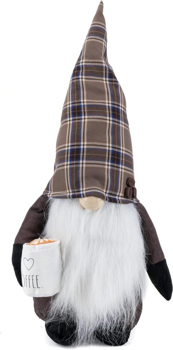 Goodsright Decor Kitchen Gnome - Home Decor Decorations - Scandinavian/Swedish/Nordic Tomte Nisse Plush Figurine - 19" Elf with Beard Ornament for Shelf, Table, Desk D??cor