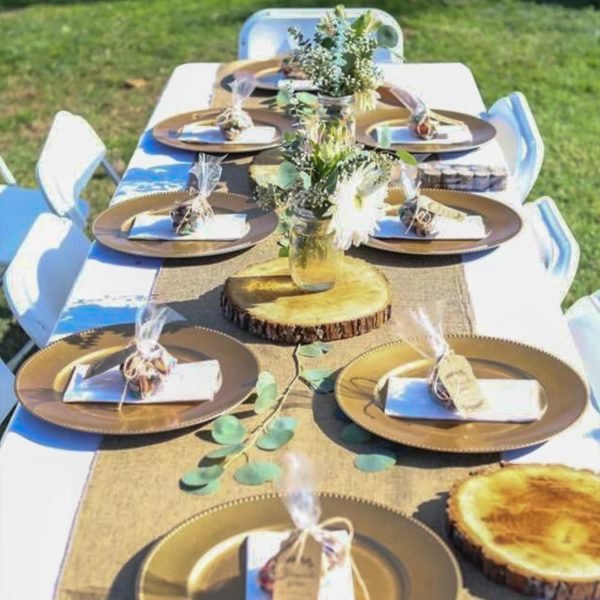 Goodsright Decor 4 Pack Basswood Round Rustic Wood Slice, Sanded Side, 9-12" Diameter, Excellent for Wedding Centerpiece, DIY Woodland Projects, Table Chargers, Pyrography, and Country Decor