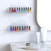 Goodsright Decor Cloud-Shaped Clear Acrylic Floating Shelves XL 2-Pack for Toys, Ornaments, Essential Oils & More, 12.7" L x 4.7" W x 5.5" H Spacious Room Decoration Display for Kids Room, Bathroom & Bedroom