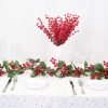Goodsright Decor 6FT Red Berry Christmas Garland, Flexible Artificial Berry Garland for Indoor Outdoor Home Fireplace Decoration for Winter Christmas Holiday New Year Decor