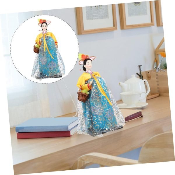 Goodsright Decor Handmade Doll Looks Korean Traditional Doll Collector Dolls Korean Style Desktop Ornament De Los Muertos  Decorations for Home Korean Art Crafts South Korea Home Decor