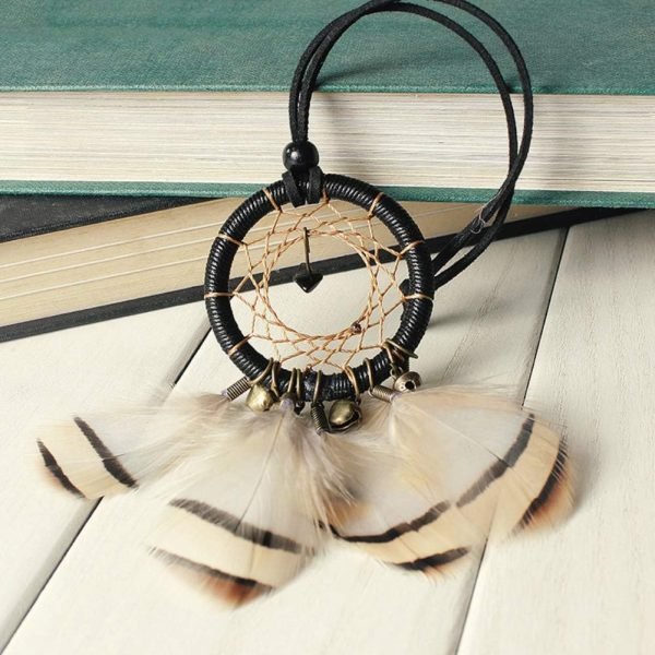 Goodsright Decor American Dream Catcher, Ethnic Feather Bell Tassel Dream Catcher, Handmade Craft Home Wall Hanging Decor, Native American Car Decor