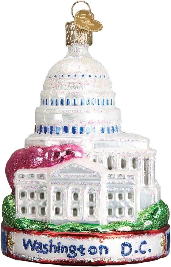 Goodsright Decor Old World Christmas Glass Blown Ornament Boston City