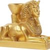 Goodsright Decor 4pcs Egyptian Pharaoh Ornaments Sphinx Head Statue Sphinx Egypt Statue Sphinx Aquarium Decorations Resin Crafts Home Statue Tutankhamun Office Environmental Resin Desktop