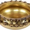 Goodsright Decor A Beautiful Pure Brass Urli Ethnic Traditional Bowl with Bells Showpiece, 1 Piece
