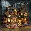 Goodsright Decor DIY Miniature Dollhouse Kit Magic Castle,Tiny House to Build Live in,Mini Handmade Unzip 3D Wooden Puzzle Furnishing Decor Model(ES012-Holo Magic City)