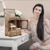 Goodsright Decor Jewelry Box for Women, Rustic Wooden Jewelry Boxes & Organizers with Mirror, 4 Layer Girls Jewelry Storage for Rings Earrings Necklaces Bracelets Valentines Day Gifts for Her
