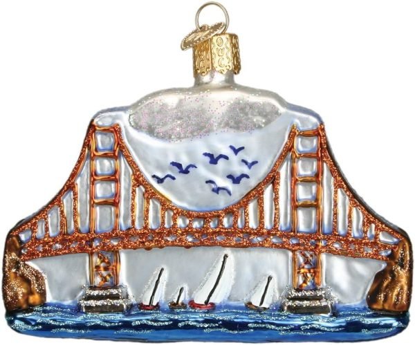 Goodsright Decor Old World Christmas Glass Blown Ornament Boston City