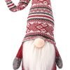 Goodsright Decor Holiday Gnome Handmade Swedish Tomte, Christmas Elf Decoration Ornaments Thanks Giving Day Gifts Swedish Gnomes tomte (Red Stripe - 19 Inches)