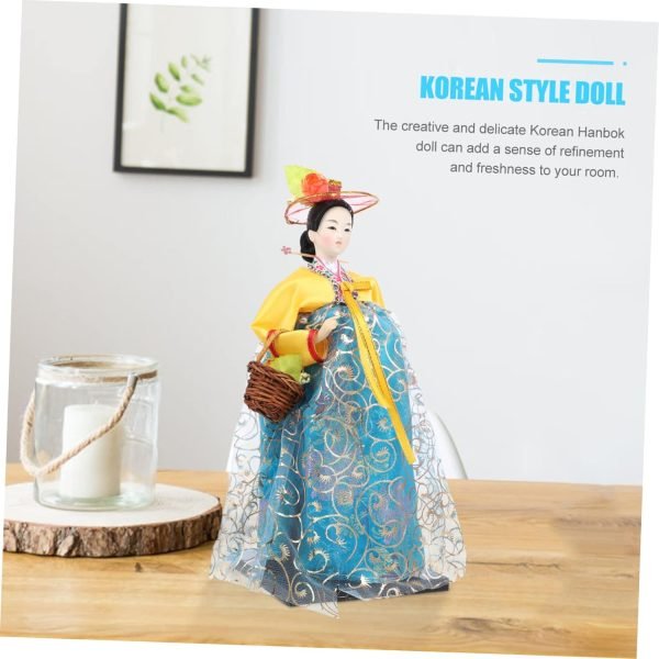 Goodsright Decor Handmade Doll Looks Korean Traditional Doll Collector Dolls Korean Style Desktop Ornament De Los Muertos  Decorations for Home Korean Art Crafts South Korea Home Decor