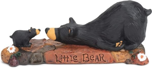 Goodsright Decor DEMDACO Bearfoots by Jeff Fleming Little Bear Black Bear 2 x 6 Hand-cast Resin Figurine Sculpture