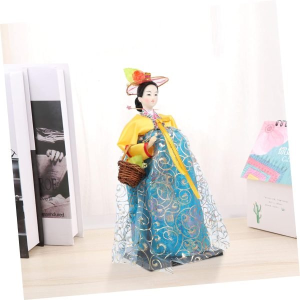 Goodsright Decor Handmade Doll Looks Korean Traditional Doll Collector Dolls Korean Style Desktop Ornament De Los Muertos  Decorations for Home Korean Art Crafts South Korea Home Decor
