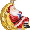 Goodsright Decor Old World Christmas Irish Santa Glass Blown Ornament for Christmas Tree