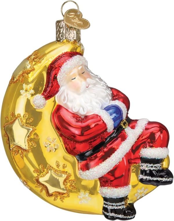Goodsright Decor Old World Christmas Irish Santa Glass Blown Ornament for Christmas Tree