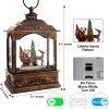 Goodsright Decor Musical Christmas Snow Globes Lantern, Lighted Santa Water Lantern with Timer & Swirling Snow Effect | USB Powered & Battery Operated Glitter Globe for Holiday Decoration Indoor Home Decor Gift