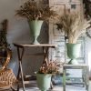 Goodsright Decor Artificial Flower Decoration Flower Vase Large Iron Goblet Vase Storage Basket for Creative Decoration Vintage Flower Pot Balcony Unique Garden Sculpture