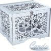 Goodsright Decor Wedding Money Box Holder with Sign, Large Rustic Wood Wooden Envelop Gift Card Boxes with Lock Slot for Reception Anniversary Party Parties White