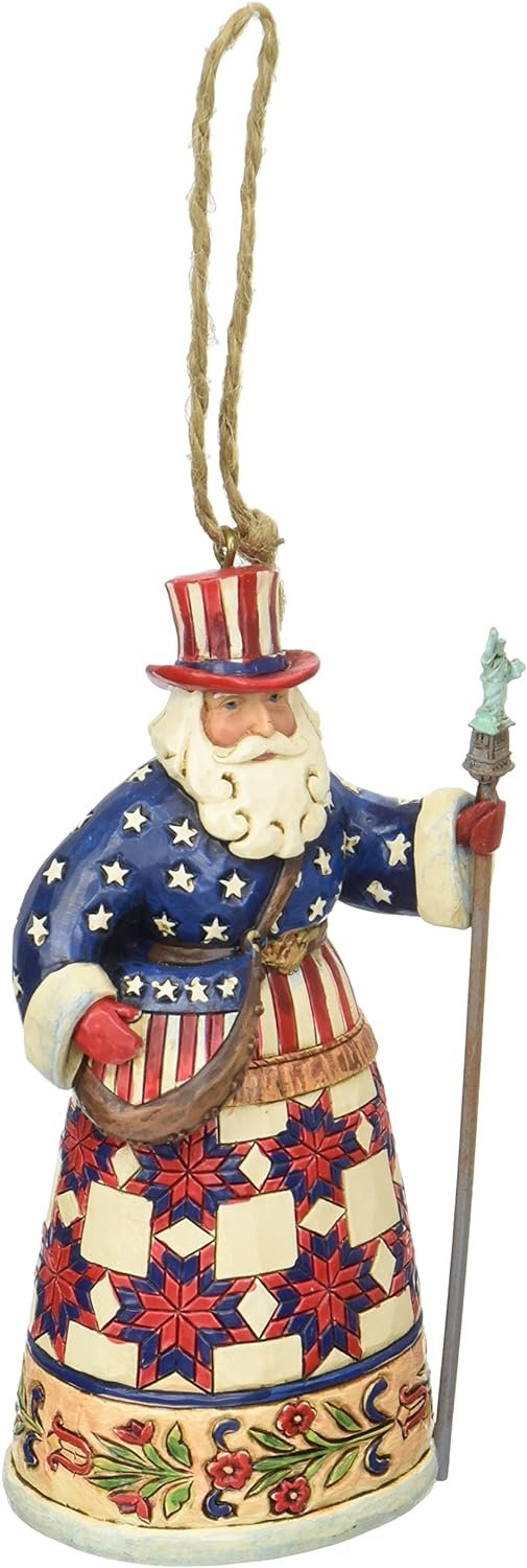 Goodsright Decor Russian Santa Stone Resin Hanging Ornament, 4.75??