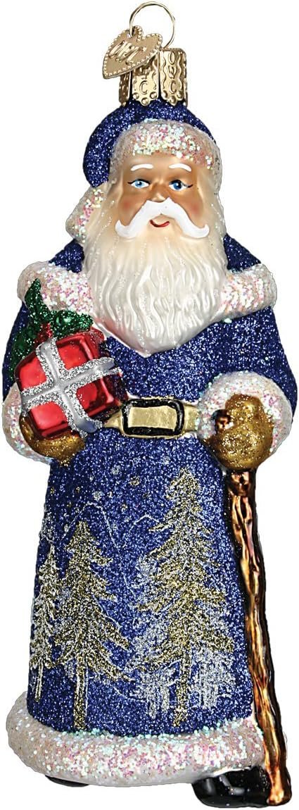 Goodsright Decor Old World Christmas Irish Santa Glass Blown Ornament for Christmas Tree