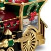 Goodsright Decor Thommas Kinkade Santa Claus is Comin' to Town Musical Snowglobe Train Car by The Bradford Exchange