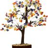 Goodsright Decor Ethnic Asia Multicolor Reiki Gemstones Money Tree Home D??cor 9" Inches Decoration Gems