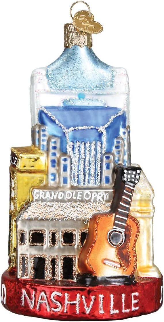 Goodsright Decor Old World Christmas Glass Blown Ornament Boston City