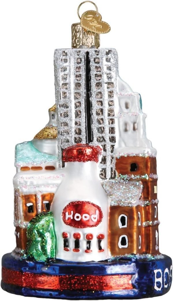 Goodsright Decor Old World Christmas Glass Blown Ornament Boston City