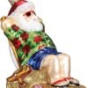 Goodsright Decor Old World Christmas Irish Santa Glass Blown Ornament for Christmas Tree