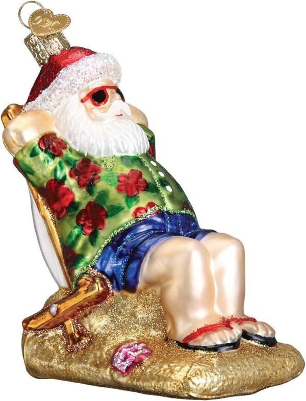 Goodsright Decor Old World Christmas Irish Santa Glass Blown Ornament for Christmas Tree