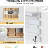 Goodsright Decor Key Holder for Wall, Mail Organizer Wall Mount with Key Hooks and Wallet Holder, Sunglasses Storage and Dog Leash Holder, Wall Decorative with 4 Double Hooks and Chalkboard