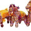 Goodsright Decor Rajasthan Craft Traditional Handmade Stuffed Horse Ethnic Home Table Decor