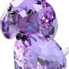 Goodsright Decor Crystal Dog Puppy Cute Valentines Day Sweet Gifts Figurine Collection Animal Collectible Ornament Lovely (Gold)