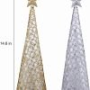 Goodsright Decor Lighted Christmas Table Decorations with Star and 10 LED Lights Battery Operated, Indoor Xmas Thanksgiving Holiday Wedding Party Tabletop Desk Ornament, Set of 2 (Gold, Silver)