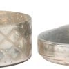 Goodsright Decor Antique Mercury Glass Storage Container with Lid, Decorative Jar for Cotton Ball or Cotton Swab Storage, Unique Keepsake or Trinket Box, Elegant Jewelry Box