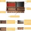 Goodsright Decor Key Holder for Wall, Mail Organizer Wall Mount with Key Hooks and Wallet Holder, Sunglasses Storage and Dog Leash Holder, Wall Decorative with 4 Double Hooks and Chalkboard