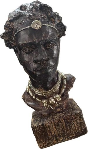 Goodsright Decor Men Resin Figurines Decoration Home Decor Vintage Crafts Vivid Human Ethnic African Statue Sculpture for Centerpieces Tabletop