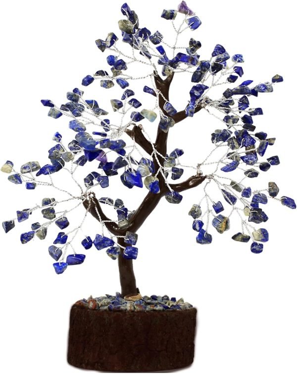 Goodsright Decor Ethnic Asia Multicolor Reiki Gemstones Money Tree Home D??cor 9" Inches Decoration Gems