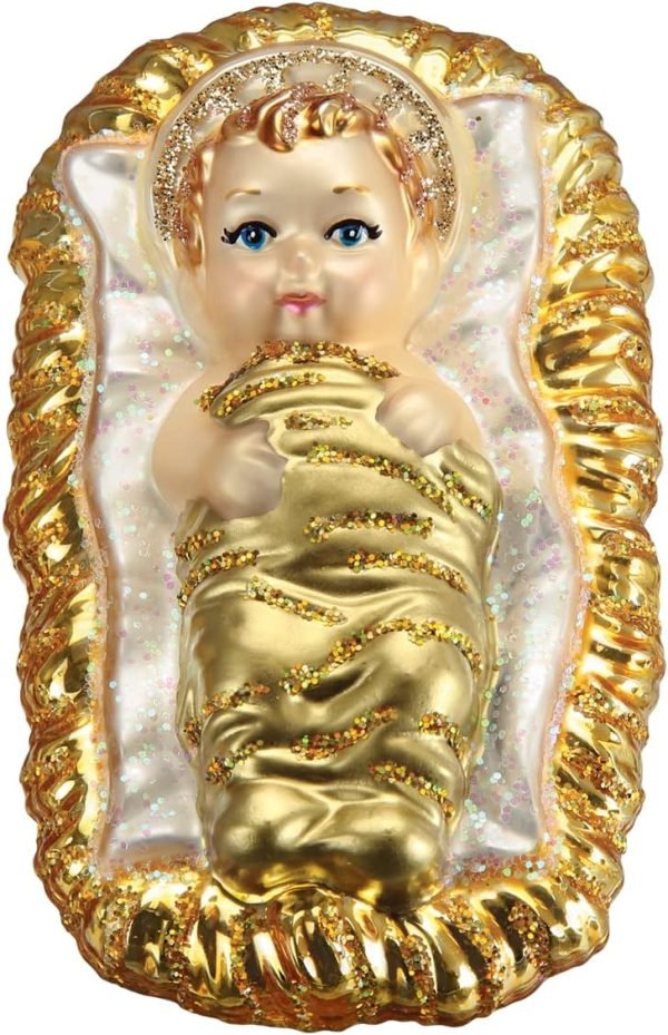 Goodsright Decor Old World Christmas Spiritual Gifts Glass Blown Ornaments for Christmas Tree Flight to Egypt