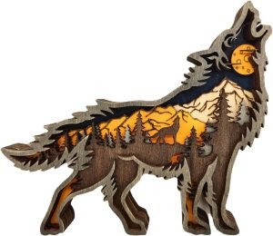 Goodsright Decor Wooden carving Hollow craft decoration creative home decoration tourist souvenir