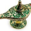 Goodsright Decor Classic Vintage Aladdin Magic Genie Costume Lamp Home Table Decoration & Gift, Golden Blue