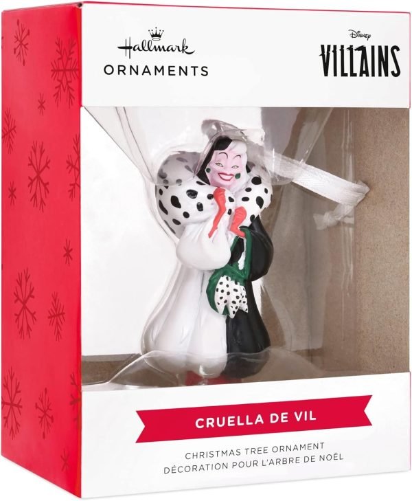 Goodsright Decor Hallmark Disney Villains 101 Dalmatians Cruella De Vil Christmas Tree Ornament