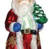 Goodsright Decor Old World Christmas Irish Santa Glass Blown Ornament for Christmas Tree
