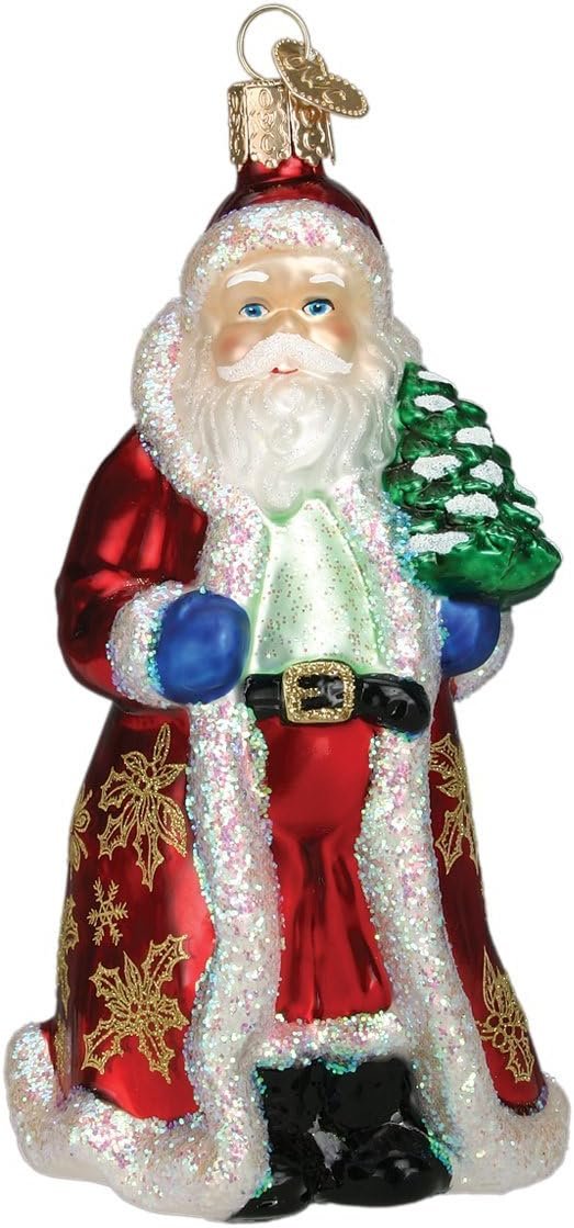 Goodsright Decor Old World Christmas Irish Santa Glass Blown Ornament for Christmas Tree