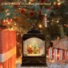 Goodsright Decor Musical Christmas Snow Globes Lantern, Lighted Santa Water Lantern with Timer & Swirling Snow Effect | USB Powered & Battery Operated Glitter Globe for Holiday Decoration Indoor Home Decor Gift