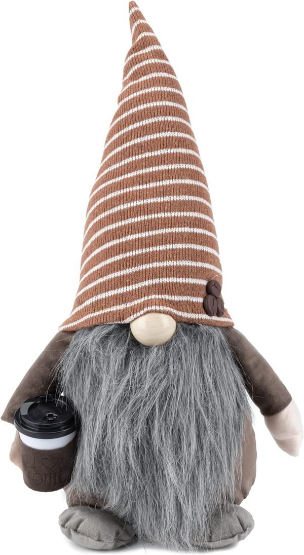 Goodsright Decor Kitchen Gnome - Home Decor Decorations - Scandinavian/Swedish/Nordic Tomte Nisse Plush Figurine - 19" Elf with Beard Ornament for Shelf, Table, Desk D??cor